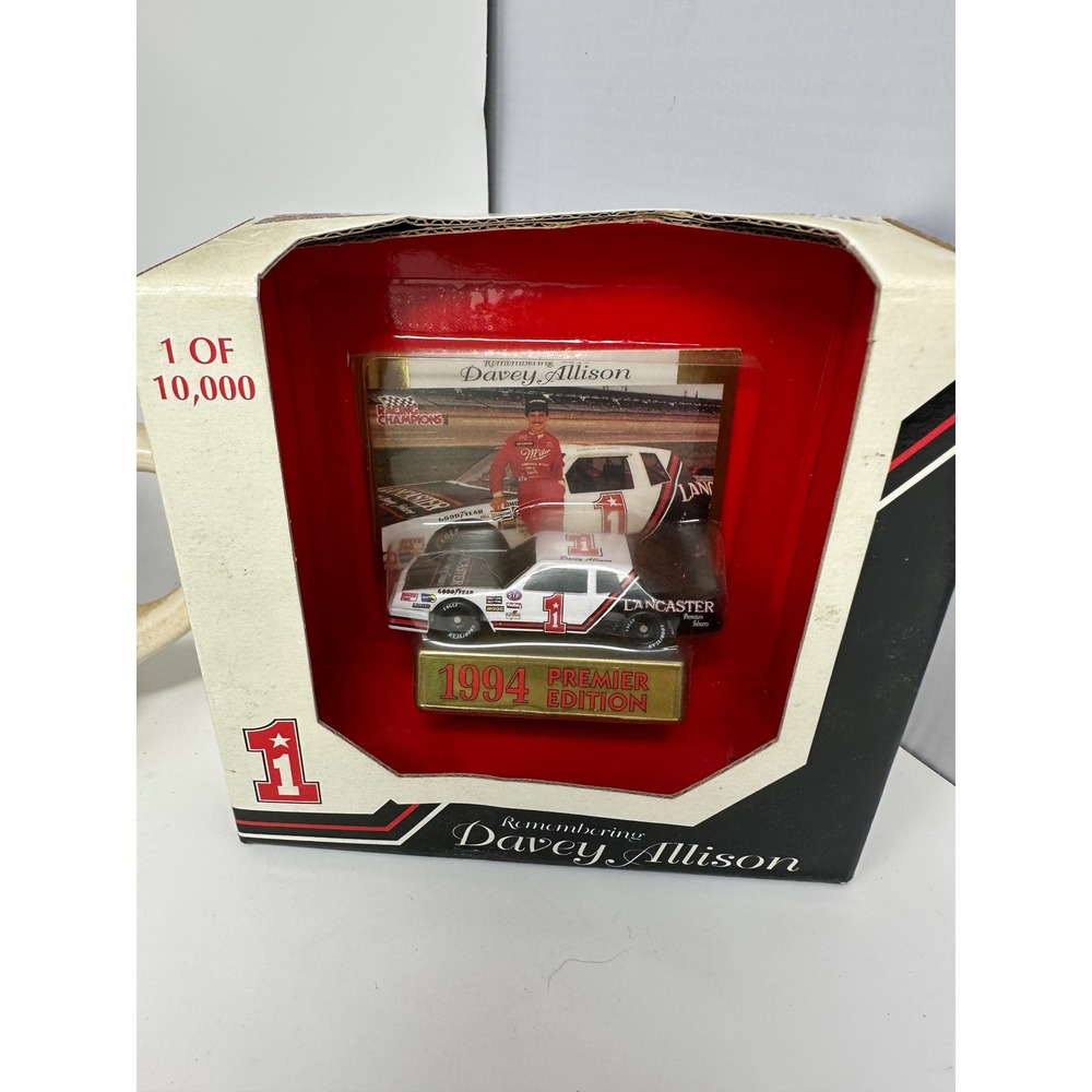 Davey Allison NASCAR Memorabilia Lot Texaco Havoline Diecast Glassware Set 28 - Picture 6 of 8